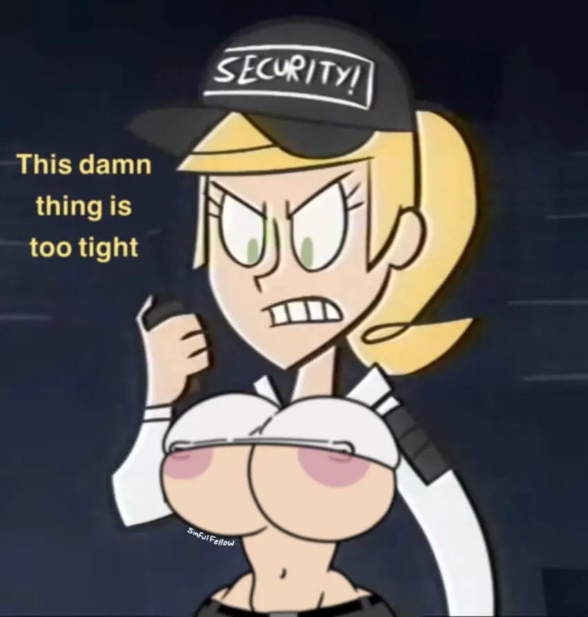 Image 1girls,big_breasts,breasts,female,solo,thick_thighs,tagme,tight_clothing,uniform,nipple_slip,five_nights_at_freddy's,sinfulfellow,lolwutburger,vanessa_(fnaf)