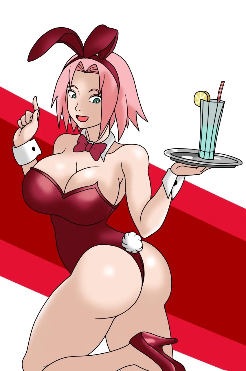 Image 1girls,big_breasts,breasts,female,female_only,human,large_breasts,solo,big_ass,big_butt,solo_female,pink_hair,2d,footwear,bunnysuit,naruto,naruto_(series),naruto_shippuden,sakura_haruno,back_view,large_ass,full_color,no_penetration,setthh98