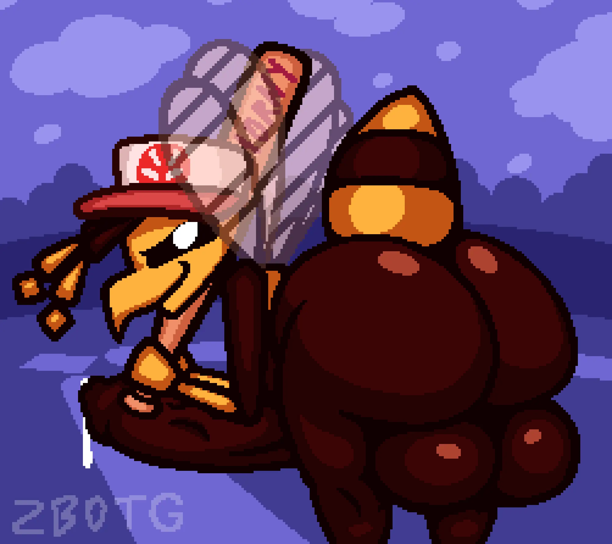 Image clothing,hi_res,solo,male,penis,ass,big_butt,big_penis,hat,erection,humanoid,headwear,headgear,anthro,veiny_penis,genital_fluids,bodily_fluids,genitals,precum,arthropod,insects,ass_up,vein,baseball_bat,butt_focus,baseball_cap,hymenopteran,wasp,bat_(object),hornet,stripez_(hivestripez),vespid,zbotg