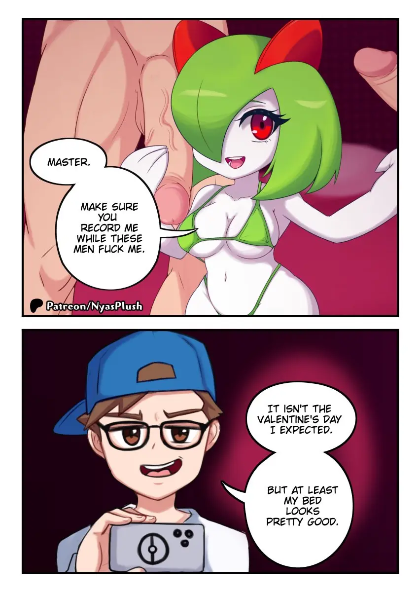 Image hi_res,human,red_eyes,male,penis,pokemon,pokemon_(species),big_penis,petite,green_hair,comic,multiple_penises,2024,group,multiple_males,green,kirlia,filming,nyasplush