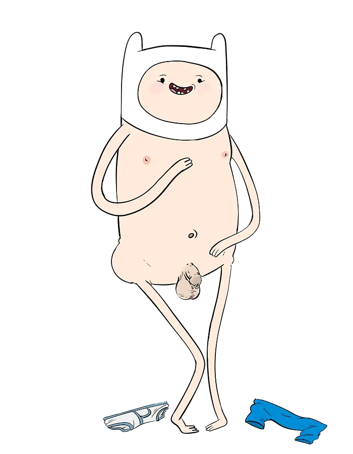 Image blush,human,nipples,pants,male,navel,nude,penis,underwear,hat,smiling,male_only,solo_focus,balls,nude_male,naked,big_balls,foreskin,uncircumcised,young,uncut,solo_male,toony,toony_face,adventure_time,cartoon_network,finn_the_human,big_head,darkened_genitalia