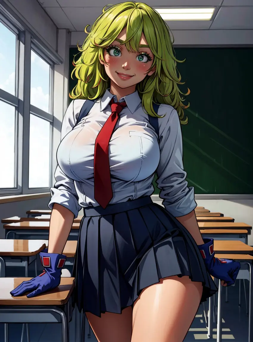 Image female,looking_at_viewer,ai_generated,my_hero_academia,makimass_ai,tooru_hagakure