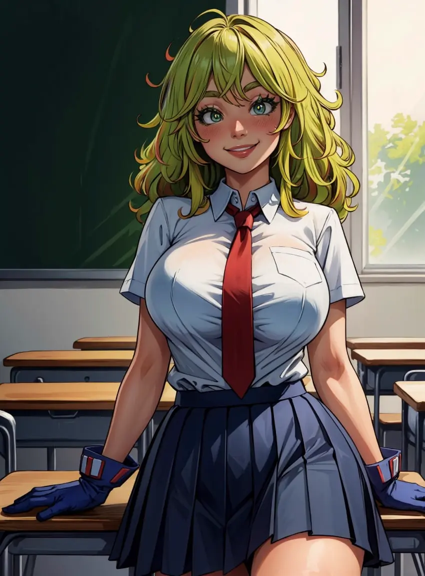Image female,looking_at_viewer,ai_generated,my_hero_academia,makimass_ai,tooru_hagakure