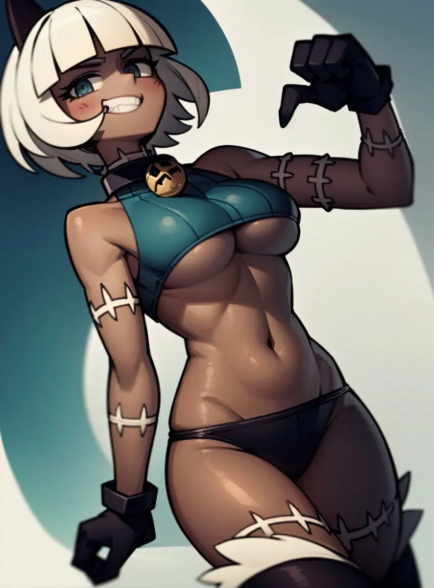 Image female,looking_at_viewer,ai_generated,video_games,skullgirls,makimass_ai,nadia_fortune