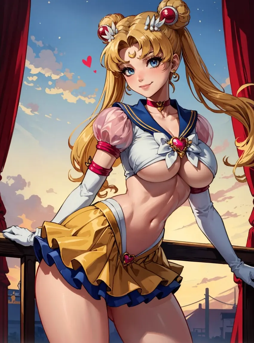Image breasts,clothing,female,looking_at_viewer,ai_generated,medium_breasts,skirt,bishoujo_senshi_sailor_moon,sailor_moon,usagi_tsukino,makimass_ai
