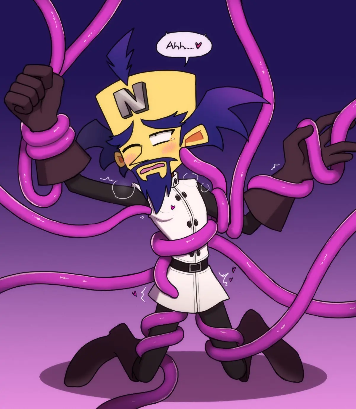 Image blush,male,male_only,tentacle,yellow_body,skinny,molestation,toony,fondling,crash_(series),tentacle_on_male,crash_mind_over_mutant,crash_of_the_titans,doctor_neo_cortex,usagi_kii