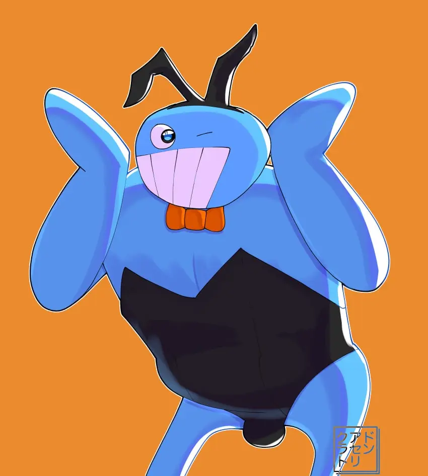 Image 1boy,blue_eyes,male,belly,grin,grinning,tagme,wink,absurd_res,self_upload,bulge,bunnysuit,playboy_bunny,bulge_through_clothing,blue_skin,winking,orange_background,bubs,homestar_runner,quadracentri,rabbit_pose,sorry_not_sorry