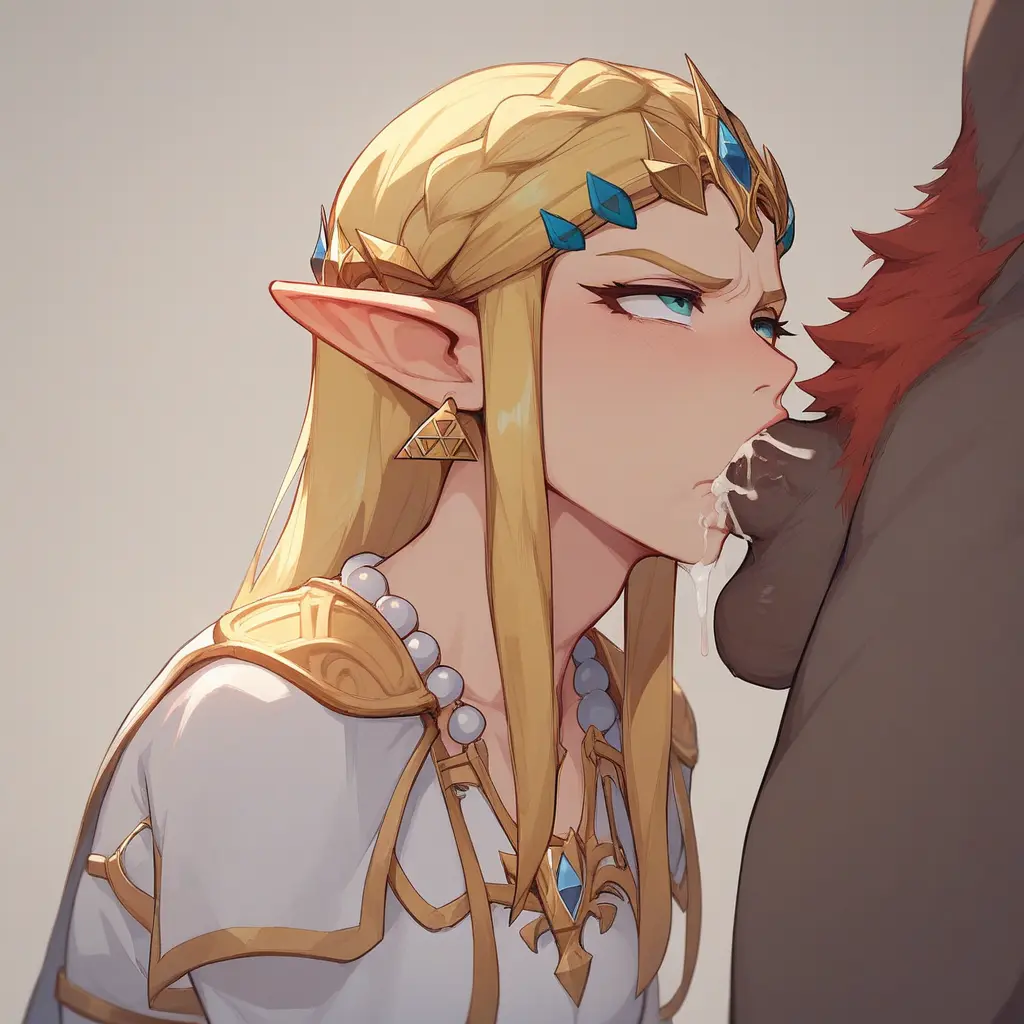 Image female,cum_in_mouth,male,straight,ai_generated,male/female,blowjob,deepthroat,rape,princess_zelda,the_legend_of_zelda,ganondorf,pony_diffusion_xl,extnctionist