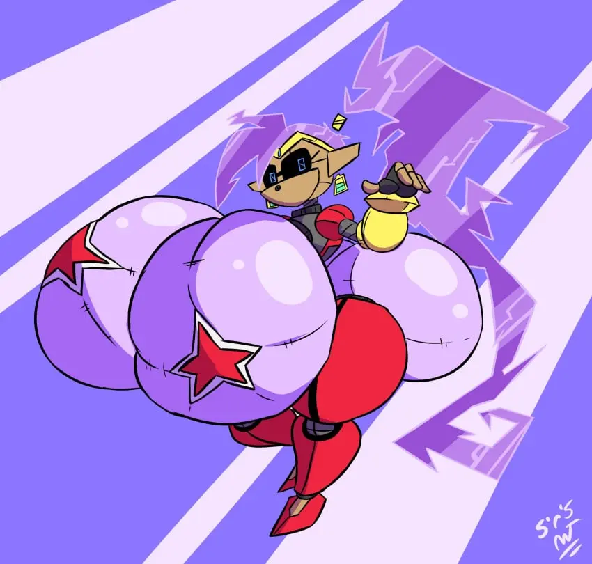 Image 1girls,big_breasts,breasts,female,female_only,solo,big_ass,big_butt,huge_ass,huge_butt,solo_female,huge_breasts,hyper_breasts,shantae,shantae_(character),hyper,robot,robot_girl,wayforward,sweetspicymann