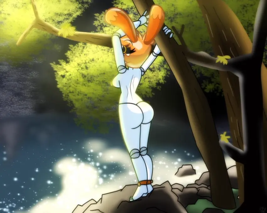 Image 1girls,breasts,female,nude,ass,barefoot,tagme,nature,robot,hornyplanters,sym_(hornyplanters)