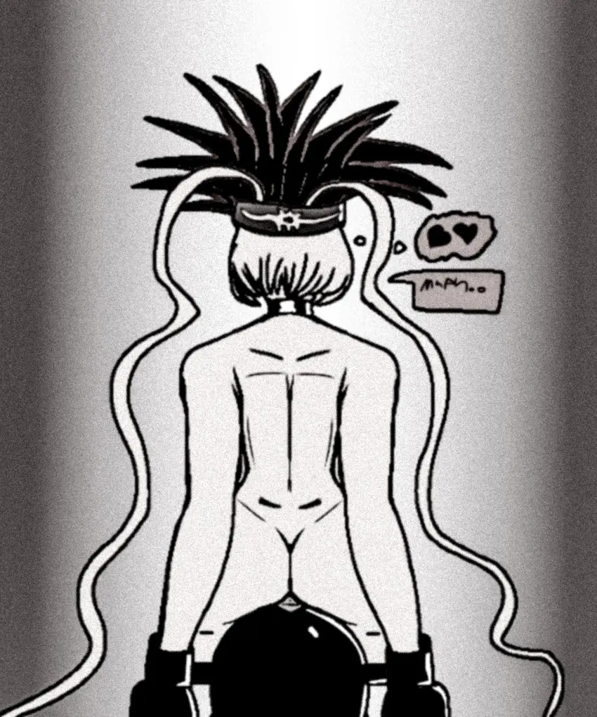 Image 1girls,female,solo,goddess,mythology,smite,european_mythology,roman_mythology,restrained,sex_toy,sketch,nox_(smite),darkcymru,sybian