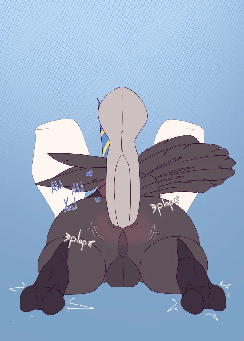 Image clothing,hi_res,looking_at_viewer,simple_background,solo,male,nude,penis,tail,ass,hat,duo,headwear,anal,anal_sex,male/male,male_only,digital_media_(artwork),headgear,balls,hair,wings,anthro,text,absurd_res,penetration,genitals,dialogue,english_text,avian,bird,speech_bubble,imminent_anal,corvid,corvus_(genus),oscine,passerine,fan_character,imminent_sex,chapaevv,offscreen_character,party_hat,absurd_(chapaevv),part_of_set,raven