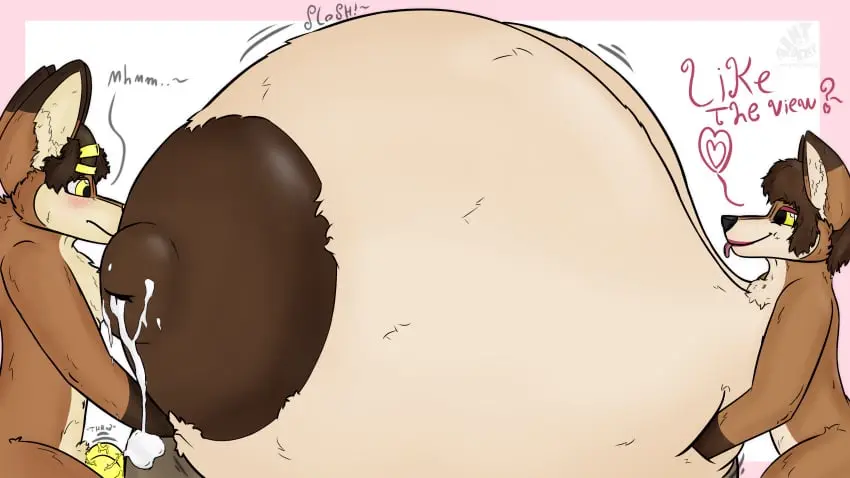 Image big_breasts,blush,breasts,female,hi_res,nipples,simple_background,smile,male,nude,penis,tongue,duo,areola,digital_media_(artwork),shaded,male/female,huge_breasts,anthro,milk,text,hyper_breasts,absurd_res,lactating,bodily_fluids,canid,canine,fur,genitals,mammal,big_nipples,english_text,2024,big_areola,fox,throbbing,hyper,16:9,widescreen,bentley_(bentnotdent),bentnotdent,bethany_(bentnotdent),sloshing_breasts