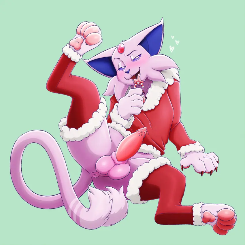 Image hi_res,open_mouth,smile,solo,eeveelution,male,penis,pokemon,pokemon_(species),tail,bedroom_eyes,seductive,erection,male_only,eyebrows,open_smile,balls,anthro,anus,nintendo,fur,genitals,mammal,claws,paws,5_fingers,feline,narrowed_eyes,biped,fingers,animal_genitalia,animal_penis,1:1,felid,pawpads,feline_genitalia,feline_penis,generation_2_pokemon,penile_spines,food,espeon,pink_pawpads,candy,dessert,unusual_anatomy,forked_tail,unusual_tail,candy_cane,atta_catto