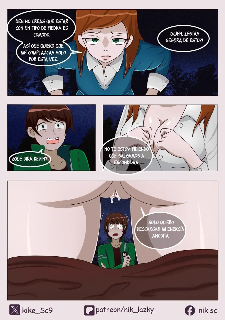 Image 1girls,clothed,female,long_hair,1boy,male,pants_down,green_eyes,pussy_juice,brown_hair,comic,comic_page,incest,partially_clothed,back_view,spanish_text,crossed_arms,undressing,cheating,imminent_sex,ben_10,ben_tennyson,spiral_eyes,cheating_girlfriend,gwen_tennyson,cousins,kike_sc9
