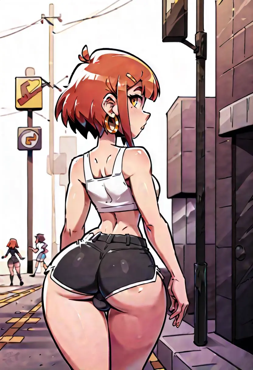 Image male,red_hair,ai_generated,femboy,trap,fat_ass,oc,feminine_male,androgynous,otoko_no_ko,artistatworst,nadia_banks