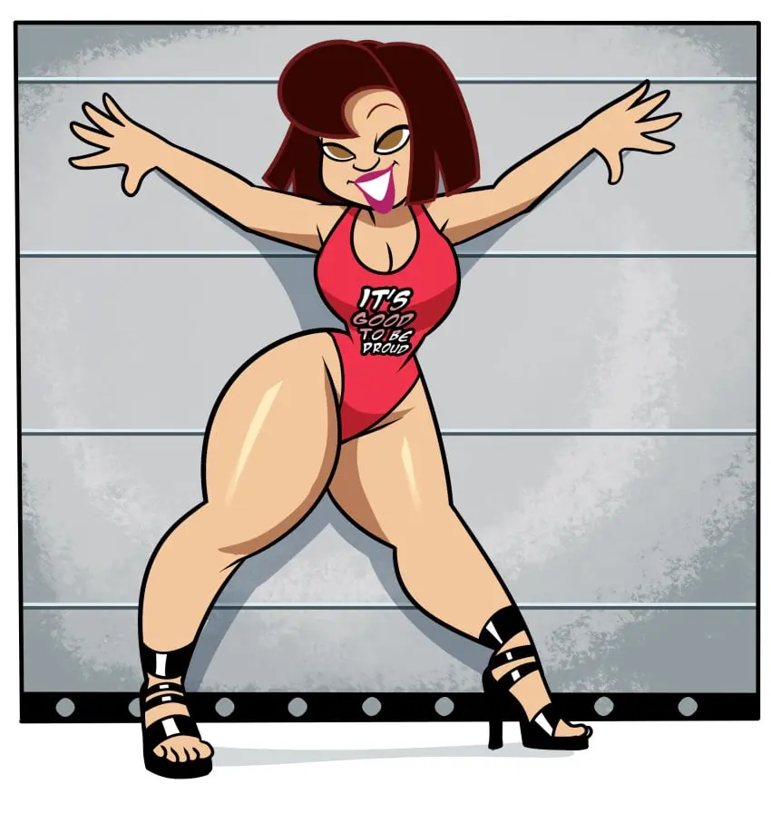 Image breasts,female,light-skinned_female,light_skin,solo,disney,thick_thighs,thighs,milf,thick,thick_ass,swimsuit,disney_channel,high_heels,thick_hips,thick_legs,ebony,thick_breasts,the_proud_family,trudy_proud,black_female,superspoe