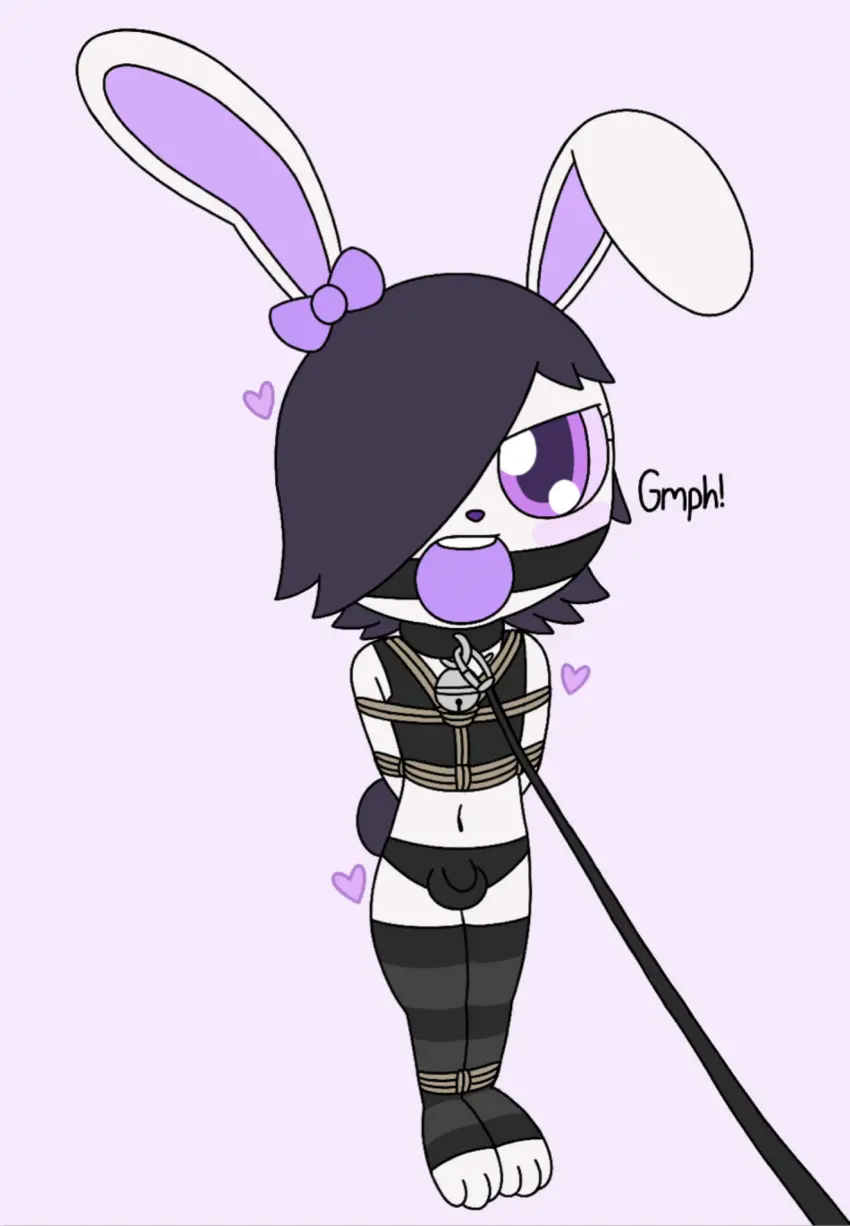 Image furry,bondage,ball_gag,gag,rope,rope_bondage,zxc14