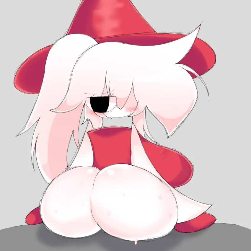 Image 1girls,blush,breasts,female,female_only,long_hair,looking_at_viewer,solo,white_hair,sweat,ass,big_ass,big_butt,bubble_butt,huge_ass,sweaty_butt,white_skin,ponytail,digital_drawing_(artwork),solo_female,huge_breasts,fat_ass,thick_ass,artist_request,no_mouth,ass_focus,sweating,backboob,pink_clothing,fnf_mod,fnf_mods,friday_night_funkin,friday_night_funkin_mod,sweaty_ass,fat_butt,one_eye_visible,pointy_hat,pink_hat,ass_shine,dave_and_bambi_mod,expu_(firstbirthdays),large_hat