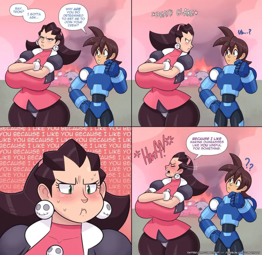 Image 1girls,big_breasts,blush,breasts,female,hi_res,human,large_breasts,light-skinned_female,light_skin,1boy,male,straight,boobs,tits,ass,big_ass,big_butt,female_focus,huge_ass,thick_thighs,thighs,voluptuous,wide_hips,hips,waist,digital_media_(artwork),male/female,huge_breasts,breasts_bigger_than_head,gigantic_breasts,legs,thick,busty,curvy,curvy_female,curvy_figure,brown_hair,mature_female,cute,hourglass_figure,slim_waist,dialogue,alternate_breast_size,chest,english_text,curvaceous,thick_hips,thick_legs,mature,large_ass,speech_bubble,thunder_thighs,wholesome,1boy1girl,blushing,capcom,child_bearing_hips,bust,tsundere,mega_man,cobatsart,different_ass_sizes,in_denial,mega_man_legends,mega_man_volnutt,sexually_dimorphic_butts,tron_bonne