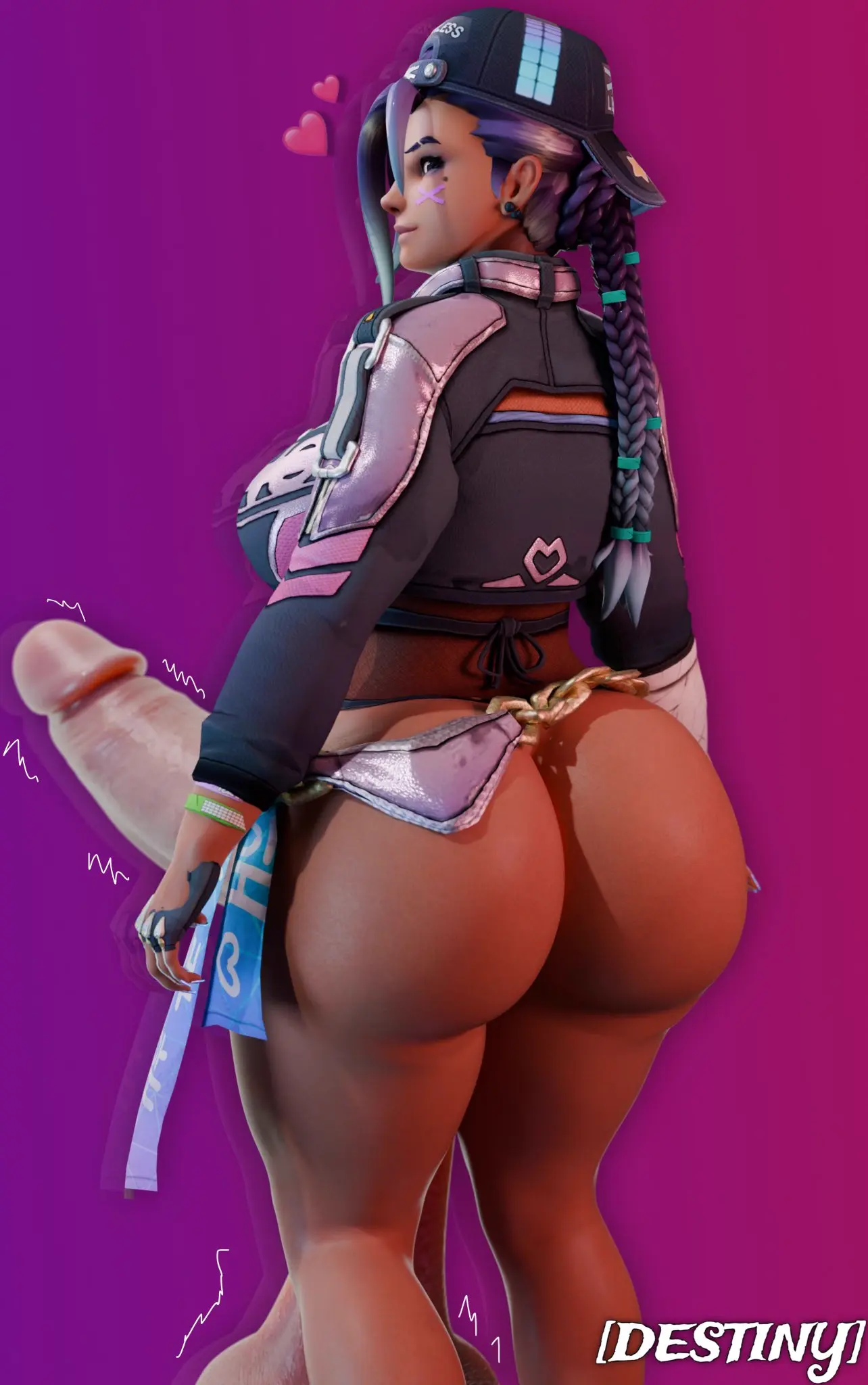Image solo,penis,big_butt,1futa,futanari,intersex,futa_only,3d,hyper_penis,le_sserafim,overwatch,overwatch_2,olivia_colomar,sombra,antifragile_slay_star,nsfwdestiny