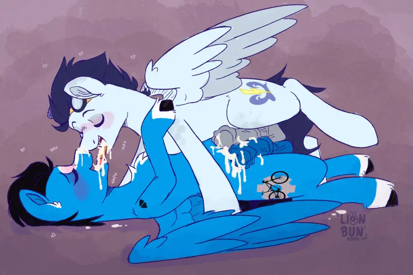 Image hi_res,cum,cum_drip,cum_in_mouth,cum_on_face,male,penis,sex,duo,male/male,wings,cum_inside,mythology,genital_fluids,bodily_fluids,genitals,mammal,dripping,friendship_is_magic,hasbro,my_little_pony,penile,animal_genitalia,animal_penis,mythological_creature,feral,equine_genitalia,equid,equine,pegasus,equine_penis,frottage,mythological_equine,making_out,soarin_(mlp),wonderbolts_(mlp),lionbun,patreon_artist,snowballing
