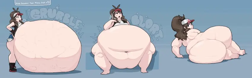 Image 1girls,female,nude,pokemon,sweat,huge_ass,thick_thighs,huge_belly,fat_ass,on_side,nintendo,hilda_(pokemon),obese,bbw,vore,digestion,digestion_noises,vore_belly,pokemon_bw,sequence,weight_gain,burping,source_request,struggling_prey,digested_prey,maniacalfork