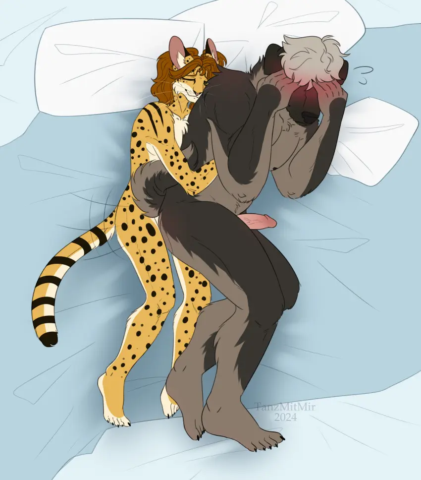 Image hi_res,1boy,male,sex,1futa,duo,futanari,intersex,feet,embarrassed,shy,anal,anal_sex,size_difference,anthro,absurd_res,bed,penetration,canid,canine,canis,domestic_dog,mammal,submissive_male,submissive,feline,futa_on_male,toes,furniture,felid,small_dom_big_sub,intersex/male,male_penetrated,intersex_penetrating,intersex_penetrating_male,herding_dog,pastoral_dog,5_toes,trans_woman,transfem,molosser,bedroom_sex,tanzmitmir,serval,mountain_dog,livestock_guardian_dog,caucasian_mountain_dog,nathan_(tanzmitmir),sofia_chandler