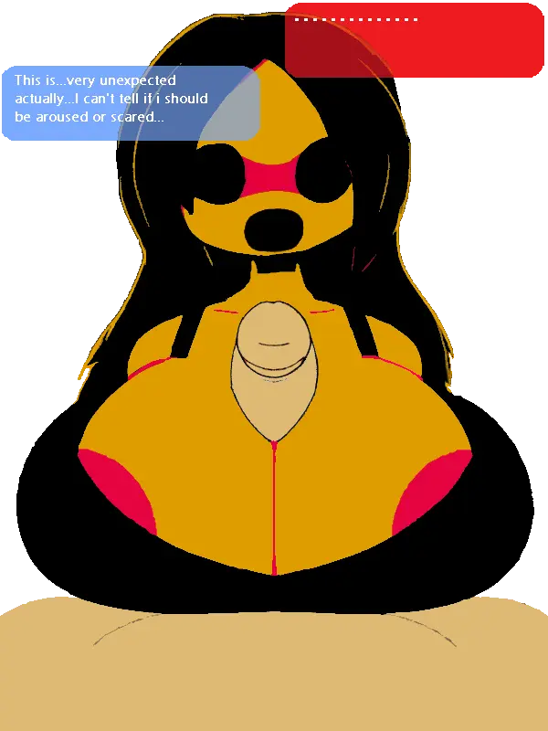 Image 1girls,big_breasts,breasts,female,open_mouth,1boy,black_hair,male,nude,penis,partial_male,nude_female,text,paizuri,pov,animated,dialogue,orange_body,edit,edited,titjob,orange_skin,topwear,no_eyes,transparent_background,titfuck,beat_banger,toriel_beat_banger,horror,animated_image,scary,nightmare_waifu,cat_in_the_box,p-con,scary_face,spurhuns,victim_(cat_in_the_box),vw_wolf_r34