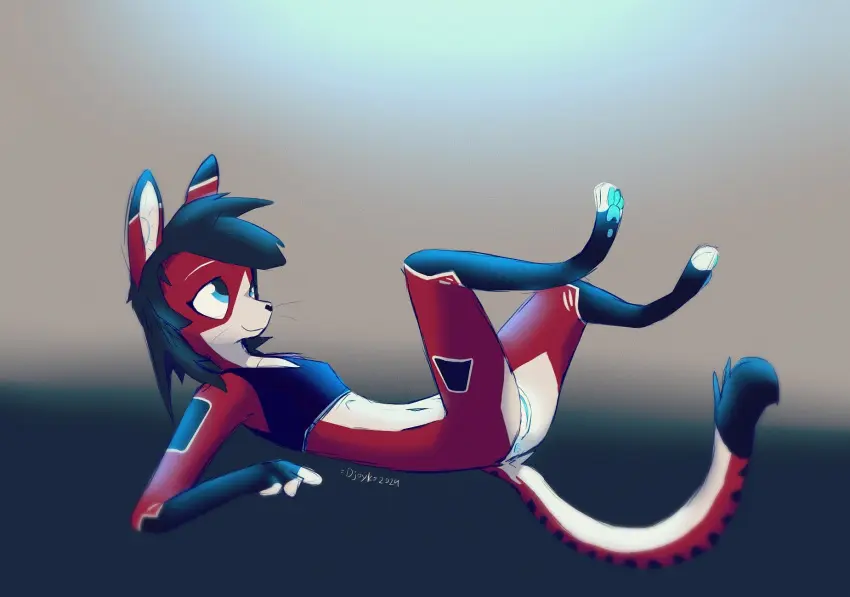 Image breasts,clothing,female,female_only,hi_res,simple_background,solo,black_hair,pussy,bra,underwear,small_breasts,uncensored,sports_bra,color,hair,anthro,anus,original,fur,genitals,mammal,feline,2024,white_body,markings,felid,red_body,domestic_cat,felis,machine,robot,pawpads,looking_up,fur_markings,blue_pawpads,android,blue_pussy,ara_(fluff-kevlar),=djoyk=