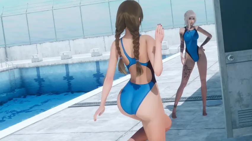 Image big_breasts,breasts,female,grey_hair,large_breasts,light-skinned_female,light_skin,long_hair,2girls,blue_eyes,multiple_girls,boobs,tits,ass,duo,water,tattoo,one-piece_swimsuit,brown_hair,medium_hair,hand_on_hip,braid,3d,ass_focus,blue_swimsuit,outside,butt,pool,black_nails,blue_one-piece_swimsuit,school_swimsuit,waving,waving_hand,braided_hair,brunette_hair,red_nails,butt_focus,tattoos,duo_female,competition_swimsuit,alex_(eternum),caribdis,eternum,alex_bardot,dalia_(eternum),dalia_carter