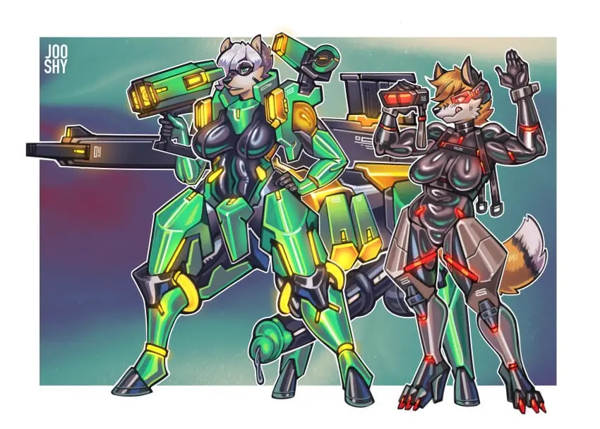 Image breasts,clothing,female,grey_hair,hi_res,blue_eyes,penis,tail,big_penis,duo,futanari,intersex,orange_hair,eyewear,glasses,hair,huge_cock,anthro,medium_breasts,absurd_res,genital_fluids,high_heels,bodily_fluids,canid,canine,footwear,fur,genitals,mammal,multicolored_body,multicolored_fur,precum,latex,latex_clothing,latex_skinsuit,skinsuit,tight_clothing,orange_body,precum_drip,bodysuit,2024,white_body,dripping,fluffy,fluffy_tail,fox,gynomorph,hooves,orange_fur,white_fur,black_clothing,black_bodysuit,wearing_glasses,visor,harness,taur,tauric_creature,latex_bodysuit,science_fiction,black_latex,jooshy,black_skinsuit,cybernetic_body,erin_(fox.ai),gwendolyn_(mariustheotter)