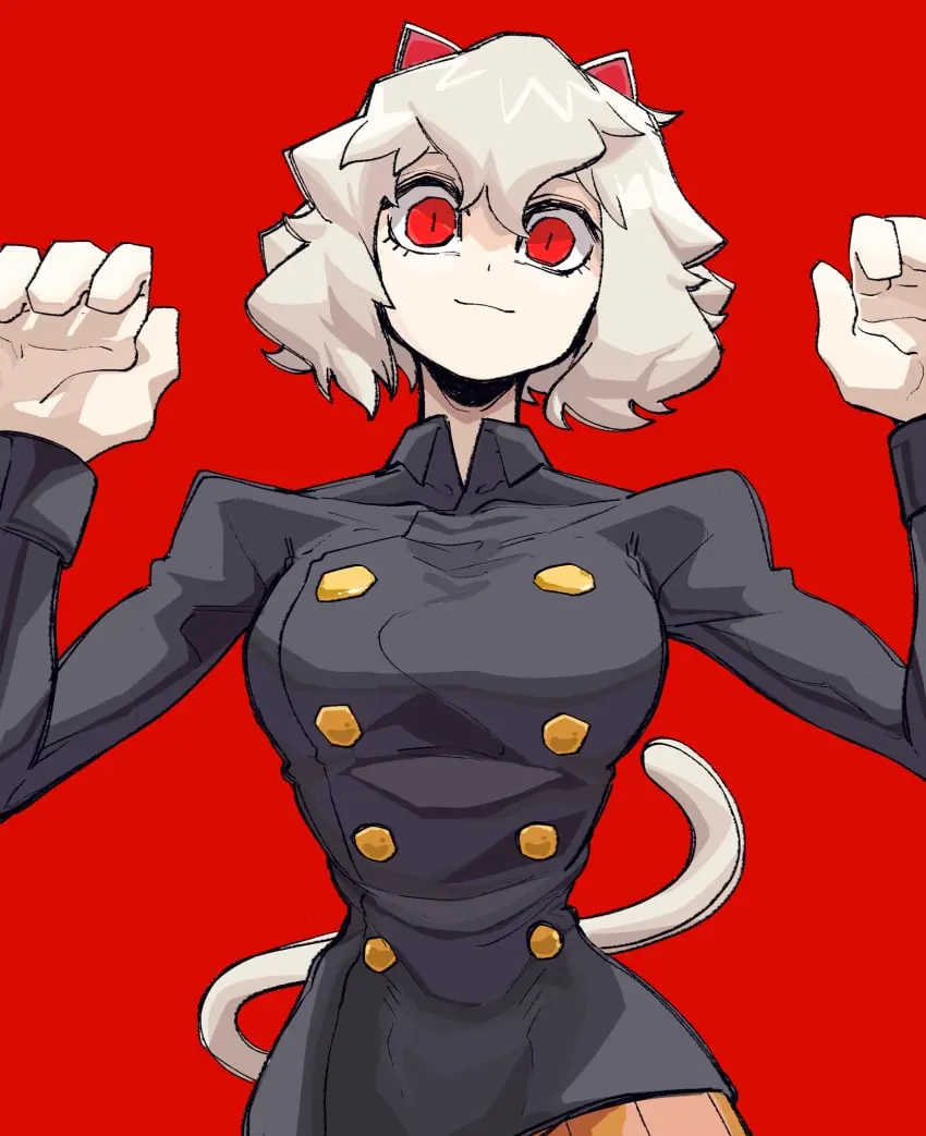 Image 1girls,female,female_only,solo,artist_request,pinup,tiny_waist,image_set,hunter_x_hunter,bone_nigi,neferpitou