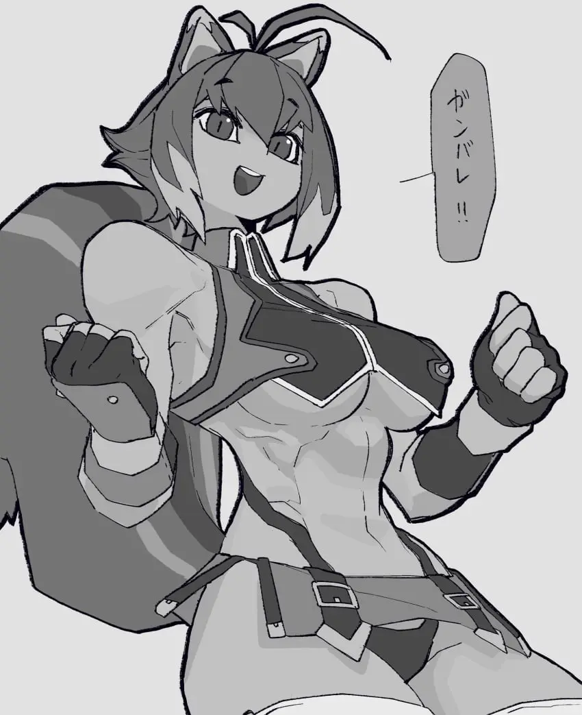 Image big_breasts,breasts,female,solo_female,artist_request,pinup,dressed,image_set,blazblue,bone_nigi,makoto_nanaya