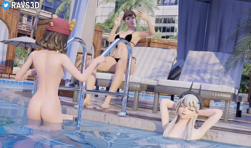 Image female,nude,bikini,water,watermark,fortnite,naked,wet,3d,blender,selfie,lexa_(fortnite),princess_lexa_(fortnite),fortnite:_battle_royale,pool,summer,capcom,chun-li,street_fighter,chun-li_(fortnite),ravs3d,skye_(fortnite)