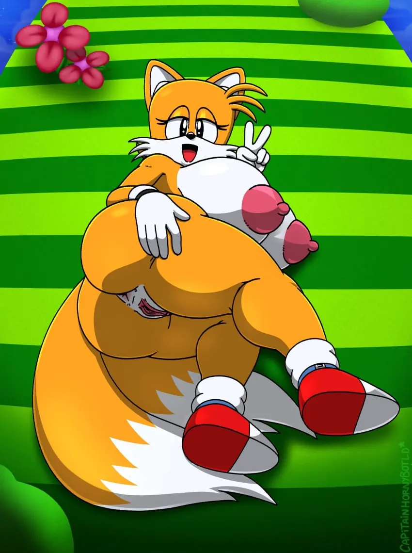 Image 1girls,big_breasts,breasts,female,looking_at_viewer,nipples,smile,solo,gloves,nude,pussy,tail,lying,ass,big_ass,thick_thighs,thighs,areolae,artist_name,eyelashes,solo_female,huge_breasts,anthro,nude_female,2d,anus,spreading,thick_ass,outdoors,yellow_body,yellow_fur,black_eyes,flower,sega,sonic_(series),sonic_the_hedgehog_(series),lying_on_side,fox,shoes,rule_63,v,grass,mobian_(species),peace_sign,genderswap_(mtf),viewed_from_above,tails,tails_the_fox,v_sign,outdoor_nudity,tailsko,cap.hornybotellie49,classic_tails,green_hill_zone,sonic_generations