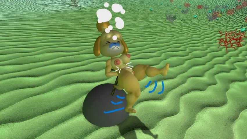 Image 1girls,breasts,female,nipples,solo,nude,pussy,huge_breasts,tagme,nintendo,animal_crossing,isabelle_(animal_crossing),bondage,tied_up,garry's_mod,underwater,drowning,peril,underwater_peril_aladdin,charboy3000