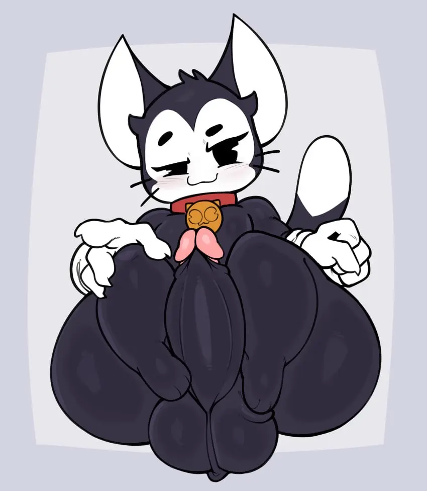 Image clothed,clothing,hi_res,looking_at_viewer,simple_background,smile,solo,1boy,male,nude,penis,tail,thick_thighs,erection,wide_hips,male_only,digital_media_(artwork),balls,anthro,absurd_res,topless,collar,genitals,mammal,claws,bottomless,feline,2024,biped,solo_male,brawl_stars,4_fingers,fingers,felid,domestic_cat,felis,supercell_(company),kit_(brawl_stars),virito