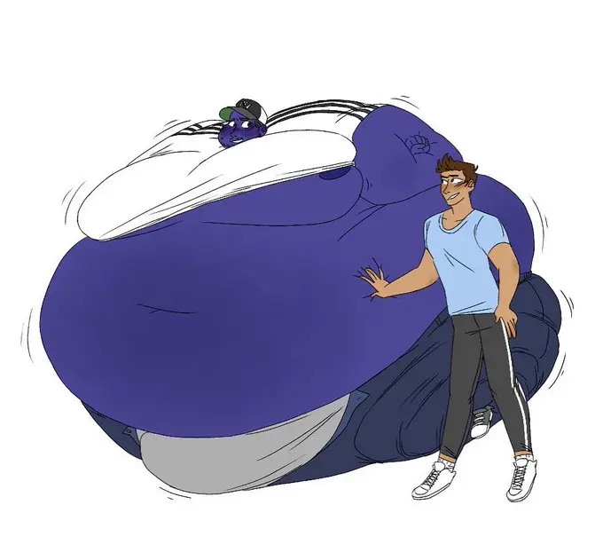 Image male,round_belly,gay,blueberry_inflation,sunken_head,sunken_limbs,blueberry,giant_belly