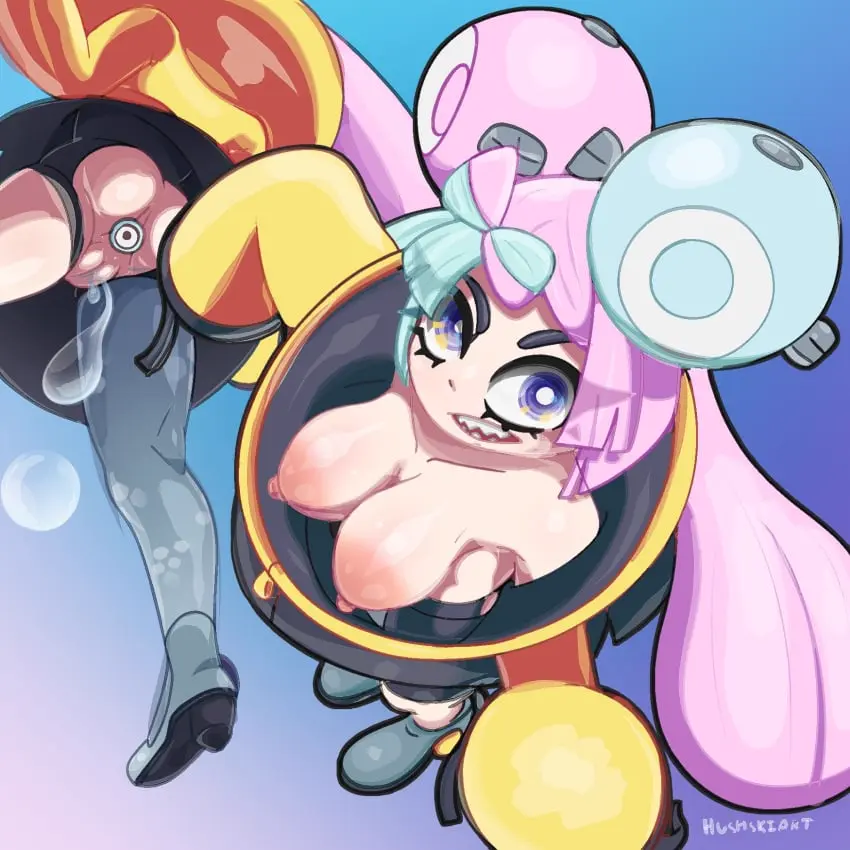 Image 1girls,breasts,clothed,female,hair_ornament,light-skinned_female,light_skin,long_hair,long_sleeves,looking_at_viewer,nipples,no_bra,shiny_skin,solo,blue_eyes,pokemon,pussy,ass,thighs,multicolored_hair,areolae,artist_name,solo_female,2d,hairclip,tied_hair,pussy_juice,sharp_teeth,no_panties,bodily_fluids,sex_toy,jacket,pokemon_sv,pussy_juice_drip,buttplug,plug_(sex_toy),ripped_clothing,viewed_from_below,viewed_from_above,iono_(pokemon),hushski