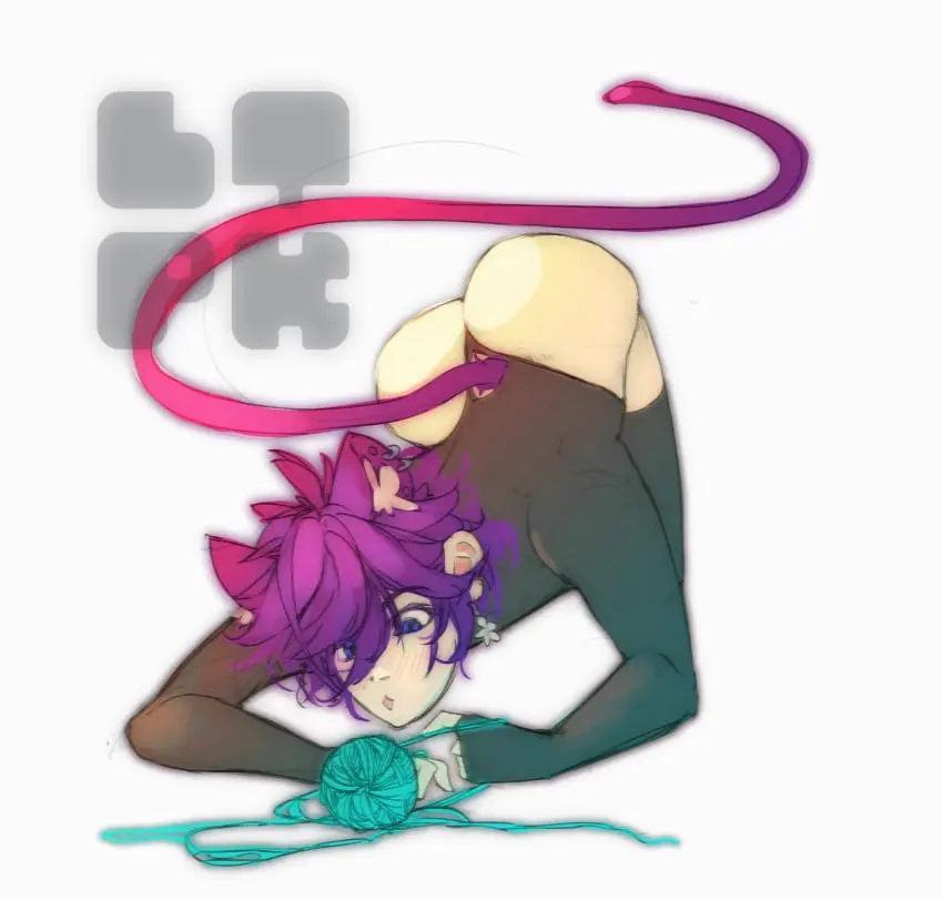 Image male,thighhighs,ass,big_ass,thighs,cat_ears,virtual_youtuber,hips,femboy,male_only,vtuber,cat_tail,purple_hair,ass_focus,bodysuit,male_focus,ass_up,indie_virtual_youtuber,twink,ass_cleavage,ass_bigger_than_head,catboy,nekomimi,hips_wider_than_shoulders,string,shoto,shoto_(vtuber),shxtou