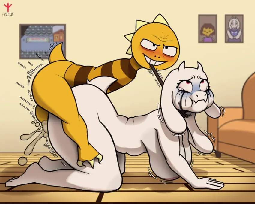Image big_breasts,blush,breasts,female,hi_res,nipples,cum,cum_drip,male,nude,sex,thick_thighs,duo,cum_in_ass,balls,from_behind_position,male/female,anthro,cum_in_pussy,cum_inside,crying,monster,mature_female,penetration,genital_fluids,bodily_fluids,mammal,motion_lines,makeup,mascara,forced,all_fours,asphyxiation,rape,reptile,scalie,leash,dripping,tears,bovid,detailed_background,undertale,strangling,younger_male,caprine,goat,toriel,undertale_(series),age_difference,balls_deep,mature_anthro,dinosaur,on_top,leash_pull,male_on_top,younger_anthro,armless,mascara_tears,on_the_floor,male_dominating_female,avioylin,monster_kid