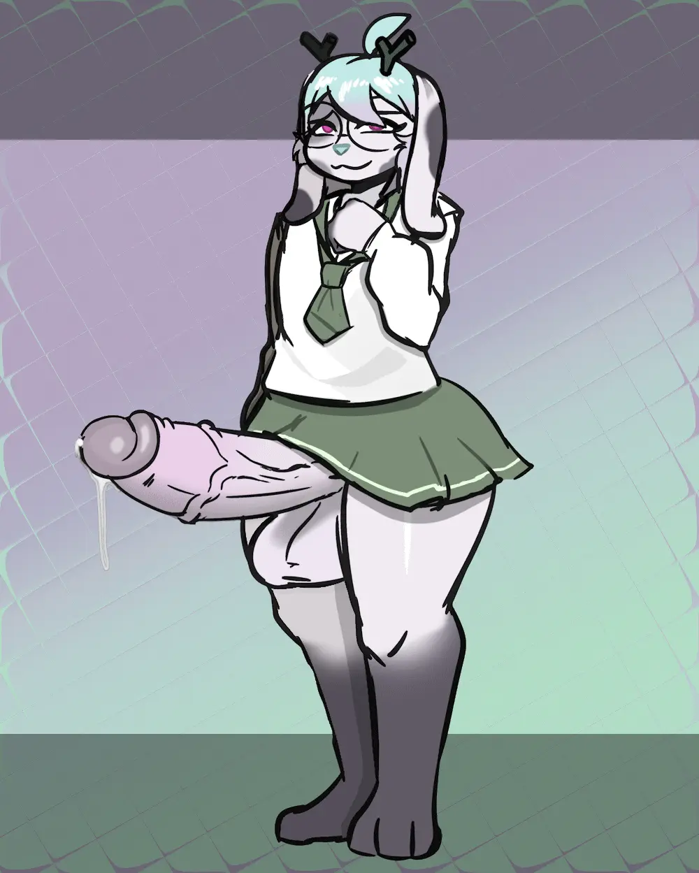 Image clothed,clothing,hi_res,solo,cum,male,penis,big_penis,thick_thighs,erection,femboy,balls,eyewear,glasses,huge_cock,veiny_penis,school_uniform,big_balls,genital_fluids,skirt,bodily_fluids,genitals,mammal,horn,antlers,leaking_cum,huge_balls,girly,hyper_penis,small_but_hung,vein,uniform,lagomorph,hyper,hyper_genitalia,bottomwear,jackalope,harvey_hallows_(sheepypop),xxfujiwara,sheepypop