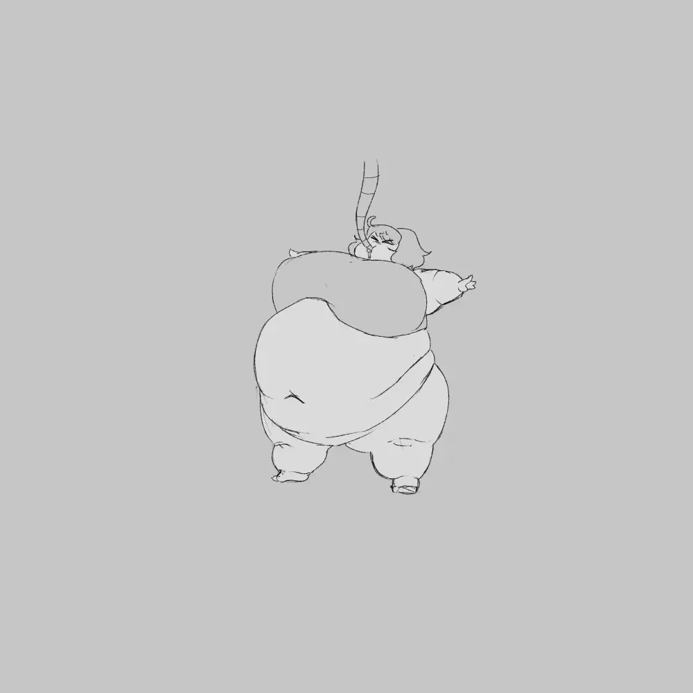 Image 1girls,breasts,female,belly,huge_belly,animated,nipple_bulge,fat,fat_female,fat_fetish,morbidly_obese,morbidly_obese_female,ussbbw,animated_gif,weight_gain,belly_expansion,tube,blob,shabingad,tube_in_mouth