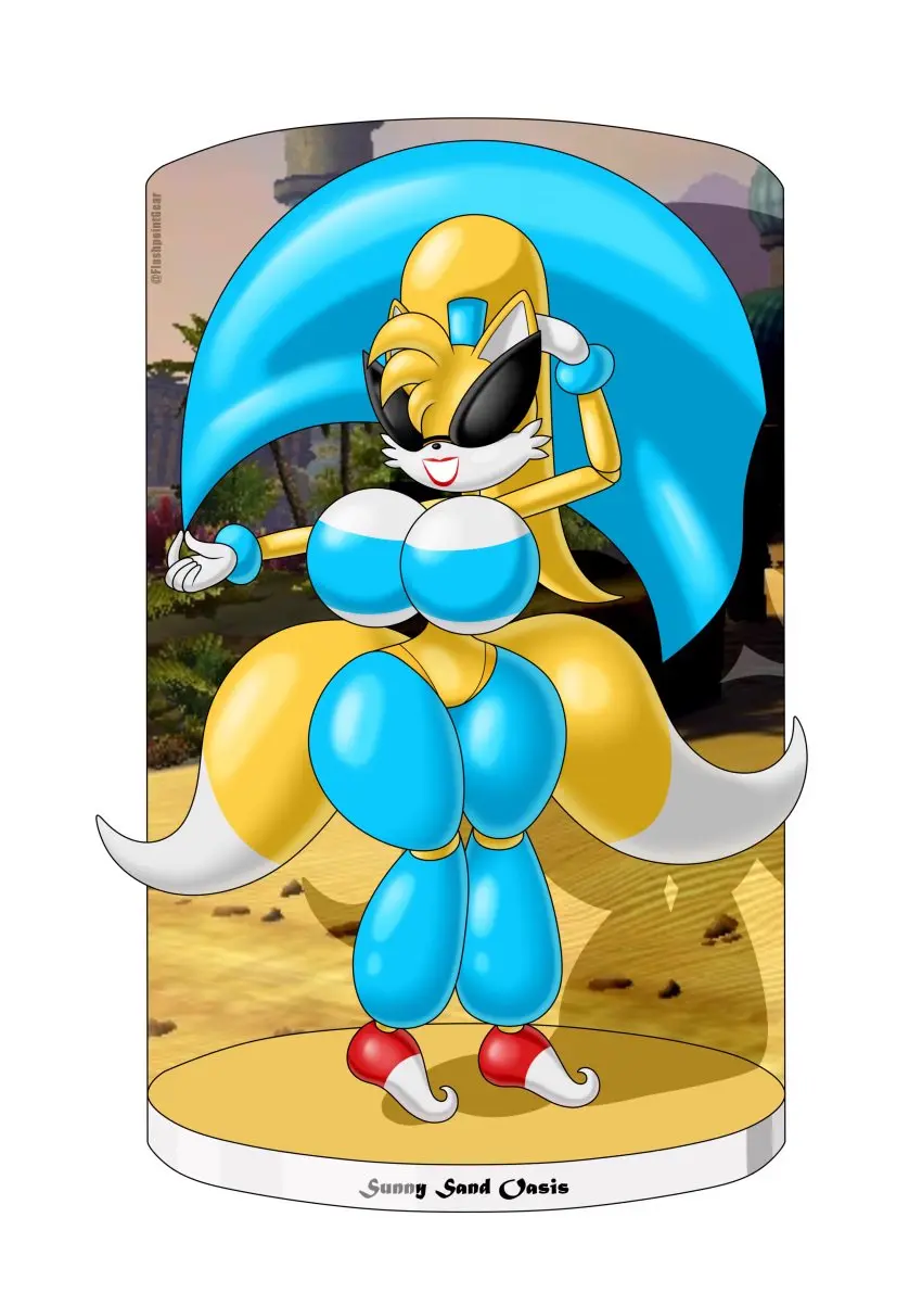 Image breasts,clothed,female,female_only,large_breasts,smile,solo,standing,animal_ears,furry,ponytail,glasses,huge_breasts,posing,expressionless,alternate_costume,bottomless,fox_girl,lipstick,sonic_(series),sonic_the_hedgehog_(series),femsub,transformation,femdom,sunglasses,empty_eyes,doll,doll_joints,tails_the_fox,altered_common_sense,corruption,genie,happy_trance,tailsko,miles_tails_prower,knick_knack,sunnification,sunny_miami,display,dollification,exposed_chest,flashpoint_gear_(artist)