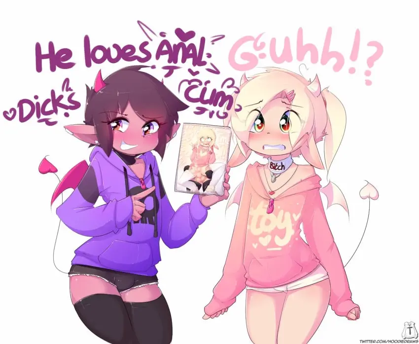 Image smile,cum,male,short_hair,thighhighs,sex,horns,2boys,anal,femboy,trap,yaoi,cum_inside,blonde_hair,demon_boy,pointy_ears,gay,reverse_suspended_congress,bulge,collar,sex_from_behind,shorts,english_text,cumshot,clothes_writing,succubus,facing_viewer,black_thighhighs,white_thighhighs,photo,succubus_horns,2femboys,held_up,succubus_tail,juxtaposition,photo_(object),succubus_wings,hoodie_(artist),max_(hoodie),vick_(hoodie),bitch_collar,sissy_choker