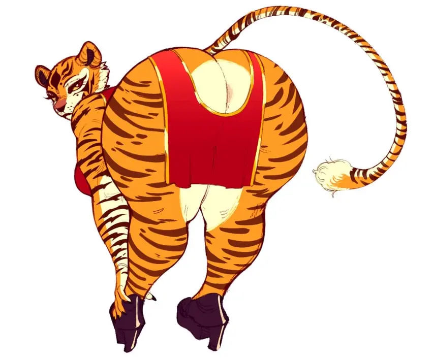 Image clothed,clothing,female,hi_res,looking_at_viewer,simple_background,solo,white_background,tail,ass,big_butt,looking_back,thick_thighs,anthro,anus,dress,mature_female,presenting,bent_over,high_heels,platform_heels,footwear,fur,mammal,orange_body,skimpy,presenting_hindquarters,orange_fur,looking_back_at_viewer,felid,pantherine,stripes,tiger,asian_clothing,east_asian_clothing,ass_cleavage,dreamworks,striped_body,striped_fur,chinese_dress,anal_access,anal_only,kung_fu_panda,master_tigress,nocturne_nsfw,platform_footwear,chinese_clothing,barely_visible_anus,anus_only,anus_cutout,nocturne_(artist)
