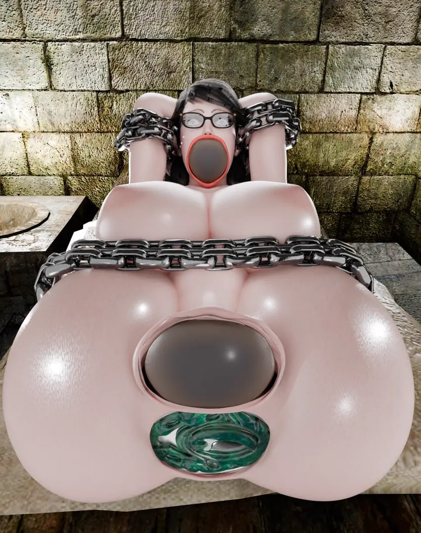Image 1girls,big_breasts,breasts,female,looking_at_viewer,open_mouth,artist_request,3d,deepthroat,public,:o,throat_bulge,throat_fuck,sega,dildo_in_pussy,dildo_in_ass,:>=,blowjob_face,arms_behind_back,bayonetta,bayonetta_(character),bayonetta_2,bimbo_lips,dildo_in_mouth,public_use,bimbofication,anteater_face,droneification,sexdoll,8k,pretzel_position