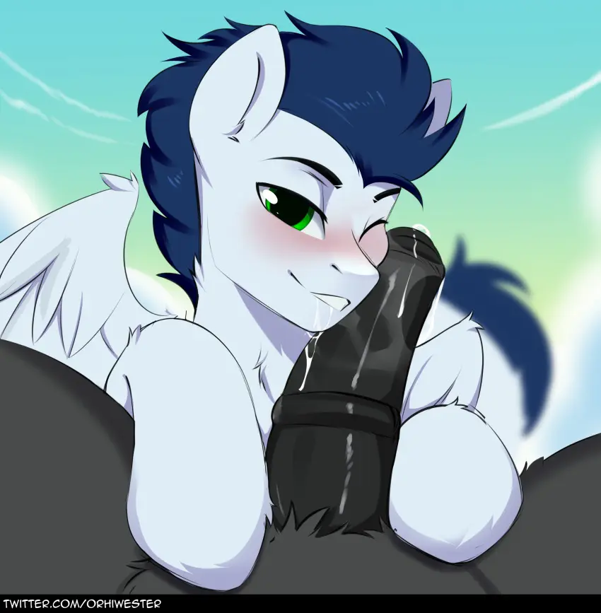 Image blush,hi_res,smile,cum,male,penis,duo,male/male,grin,wings,text,mythology,one_eye_closed,absurd_res,gay,genital_fluids,bodily_fluids,genitals,mammal,first_person_view,friendship_is_magic,hasbro,my_little_pony,penile,animal_genitalia,animal_penis,mythological_creature,feral,equine_genitalia,equid,equine,horse,pegasus,pony,url,equine_penis,mythological_equine,penis_worship,spread_wings,soarin_(mlp),wonderbolts_(mlp),orhifw,cum_on_chin,glazed_penis,thunderlane_(mlp)