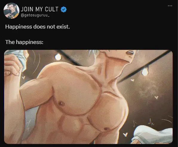 Image nipples,open_mouth,male,2boys,anal,male/male,male_only,yaoi,twitter,socks,leg_grab,legs_up,abs,meme,moaning,implied_sex,jujutsu_kaisen,no_visible_genitalia,social_media,satoru_gojo,big_chest,suguru_geto,twitter_meme,xo_romiiarts